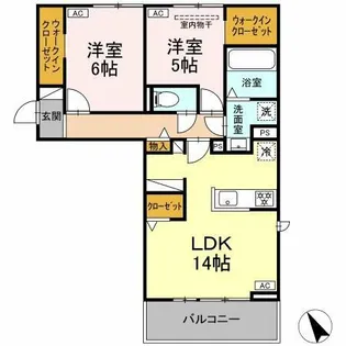 レジデンス大府駅サウス【2階】の間取り