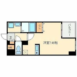 ダイドーメゾン大阪本町EAST【4階】の間取り