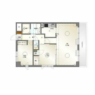 ロジュマン春日井【601号室】の間取り