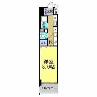 アリスタ常滑【201号室】の間取り
