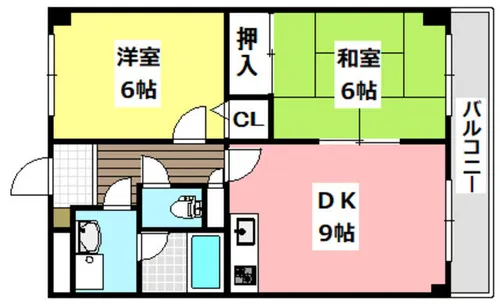 プラムディーセント【4階】の間取り