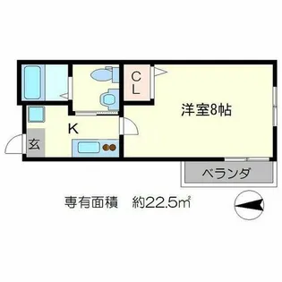 アークリード洛北【2階】の間取り