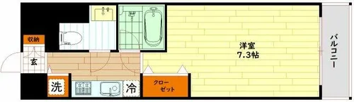 大阪府大阪市城東区鴫野西1丁目【マンション】の間取り