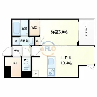 M-RESIDENCE新大阪Garden【7階】の間取り