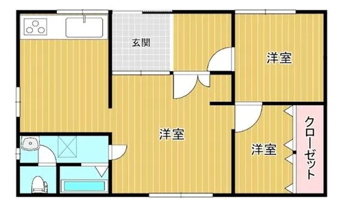 サン・シャンブル【1階】の間取り