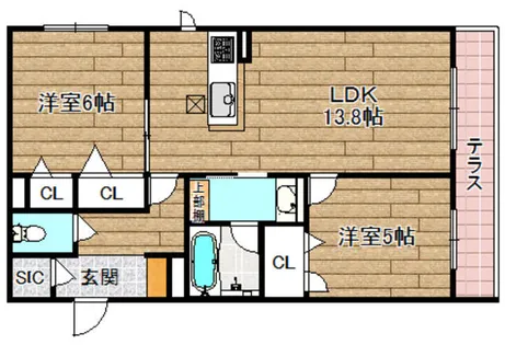 ShaMaison viola【101号室】の間取り