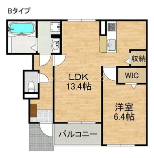 ヴィラ ボヌール【1階】の間取り