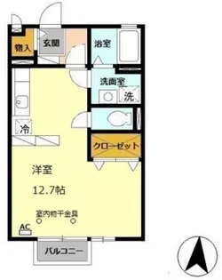 ベルメゾン土山【2階】の間取り