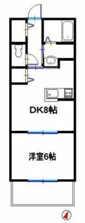 サウスキャッスル【1階】の間取り