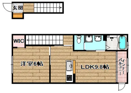 ルイズ・ハウス【2階】の間取り