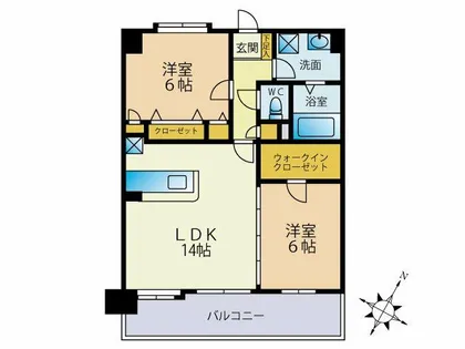ソレアード空港南【1階】の間取り