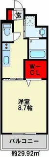 グランジャー小倉【7階】の間取り
