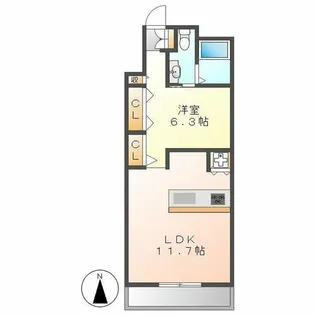 桜ヒルズ【4階】の間取り