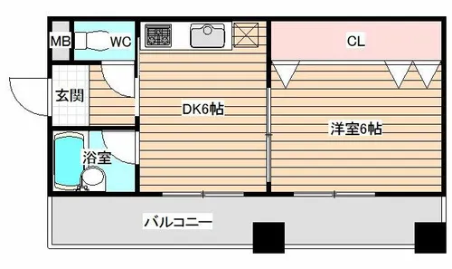 エルムハイツ【4階】の間取り