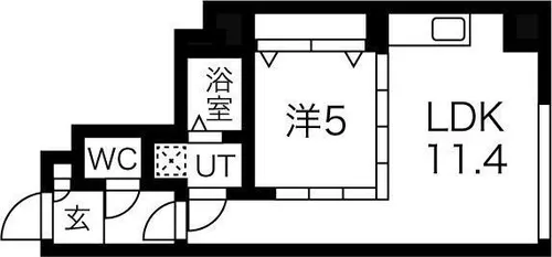 プライムアーバン大通公園I【6階】の間取り