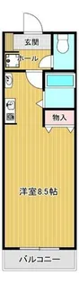 アヴァンス日ノ出【1階】の間取り