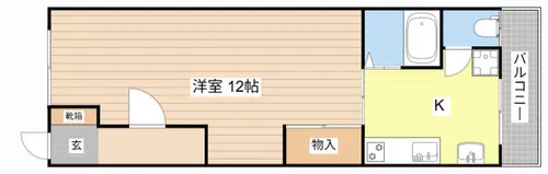 敷島第2マンション【203号室】の間取り