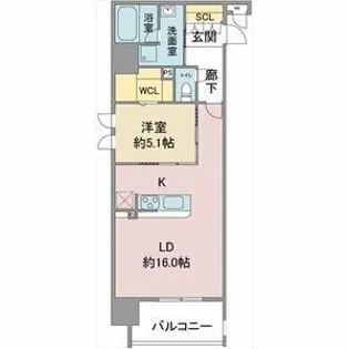 Sunny Grace本郷【5階】の間取り