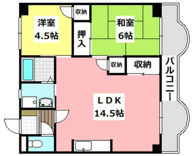ハイツ香花園【303号室】の間取り