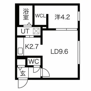alloggio mite【3階】の間取り