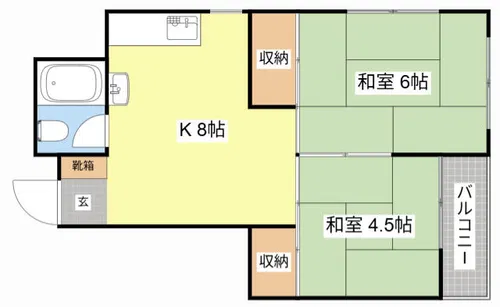 山口マンション【1A号室】の間取り