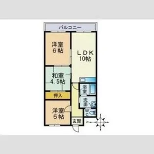 カーサアシュウ【208号室】の間取り
