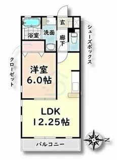 愛知県名古屋市南区中割町1丁目【アパート】の間取り