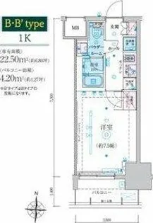リヴシティ栄参番館【703号室】の間取り