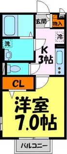 ピア東久代【1階】の間取り