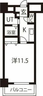 TQレジデンス名古屋錦【4階】の間取り