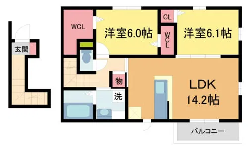 プリマベーラ【201号室】の間取り