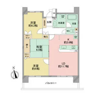 スクエア名古屋港【3階】の間取り