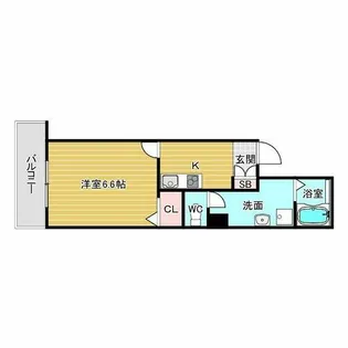 ラ・ヴィ江坂イースト【4階】の間取り