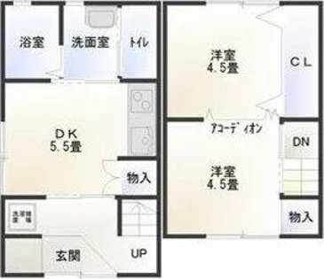 丸米アパート 東棟【1階】の間取り