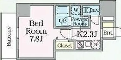 E-city大須【4階】の間取り