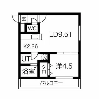 プリヴィエール美園【3階】の間取り