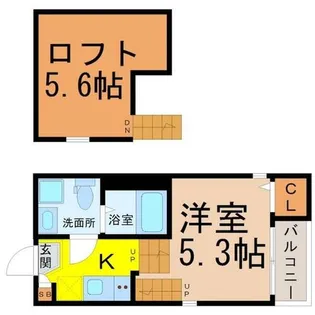ハーモニーテラス八番II【2階】の間取り