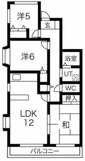 ヴァンテアン西山【3階】の間取り