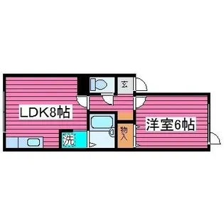 グリーンハイツ【101号室】の間取り