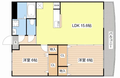 ブレイン安曇川【203号室】の間取り
