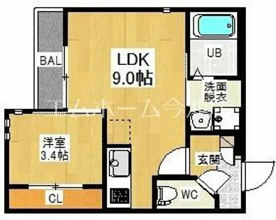 GRANDTIC浄心(ジョウシン)【1階】の間取り