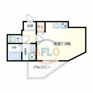 アムズコート勝山【5階】の間取り