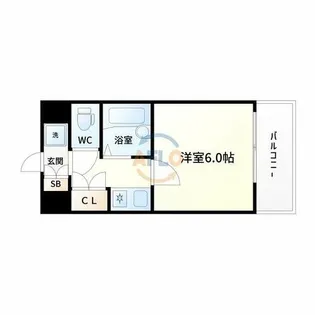 ラ・レジダンス・ド・江坂【9階】の間取り