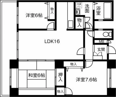サンシャイン今伊勢【402号室】の間取り