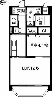 旭屋【301号室】の間取り
