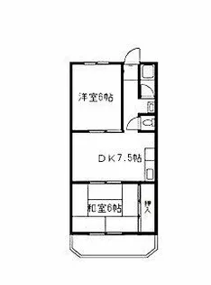 永田マンションA棟【503号室】の間取り