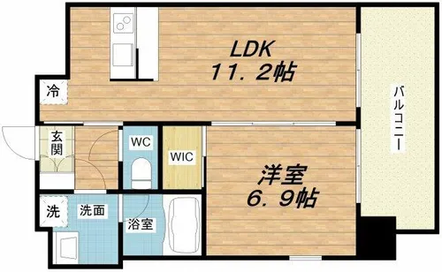 プレジオ御幣島【13階】の間取り