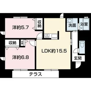 シャルマン パレス【1階】の間取り