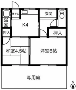 愛知県小牧市山北町【一戸建】の間取り