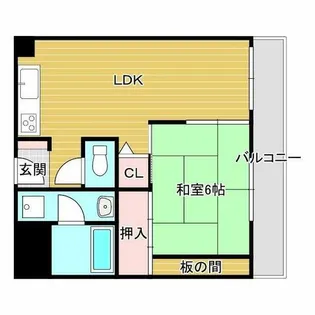天王ビル【6階】の間取り